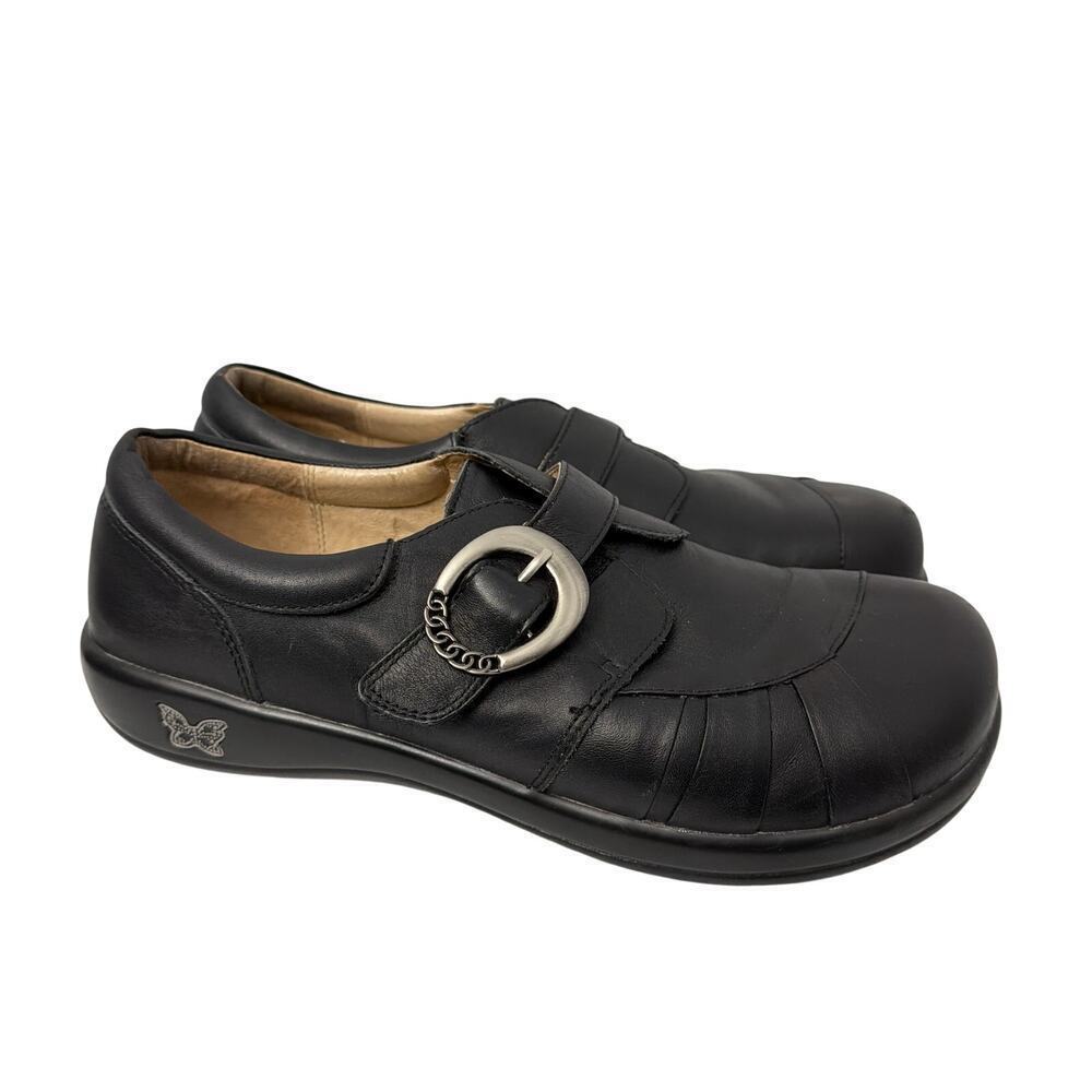 Alegria Shoes Womens Size 12 Khloe Black Nappa Leather Comfort